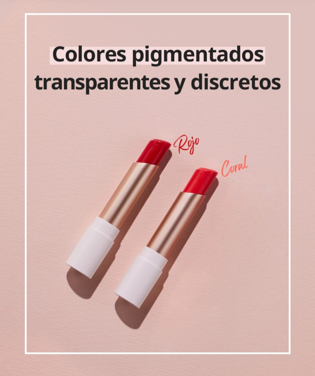 Pintalabios Lip Color Glow Coral 01 Adelica