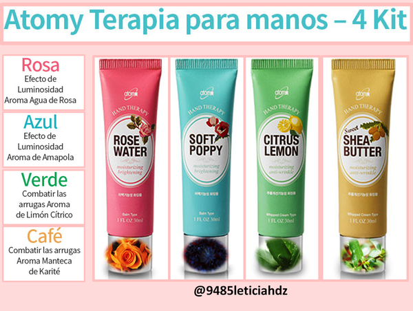 Pack 4 cremas de mano - 30ml
