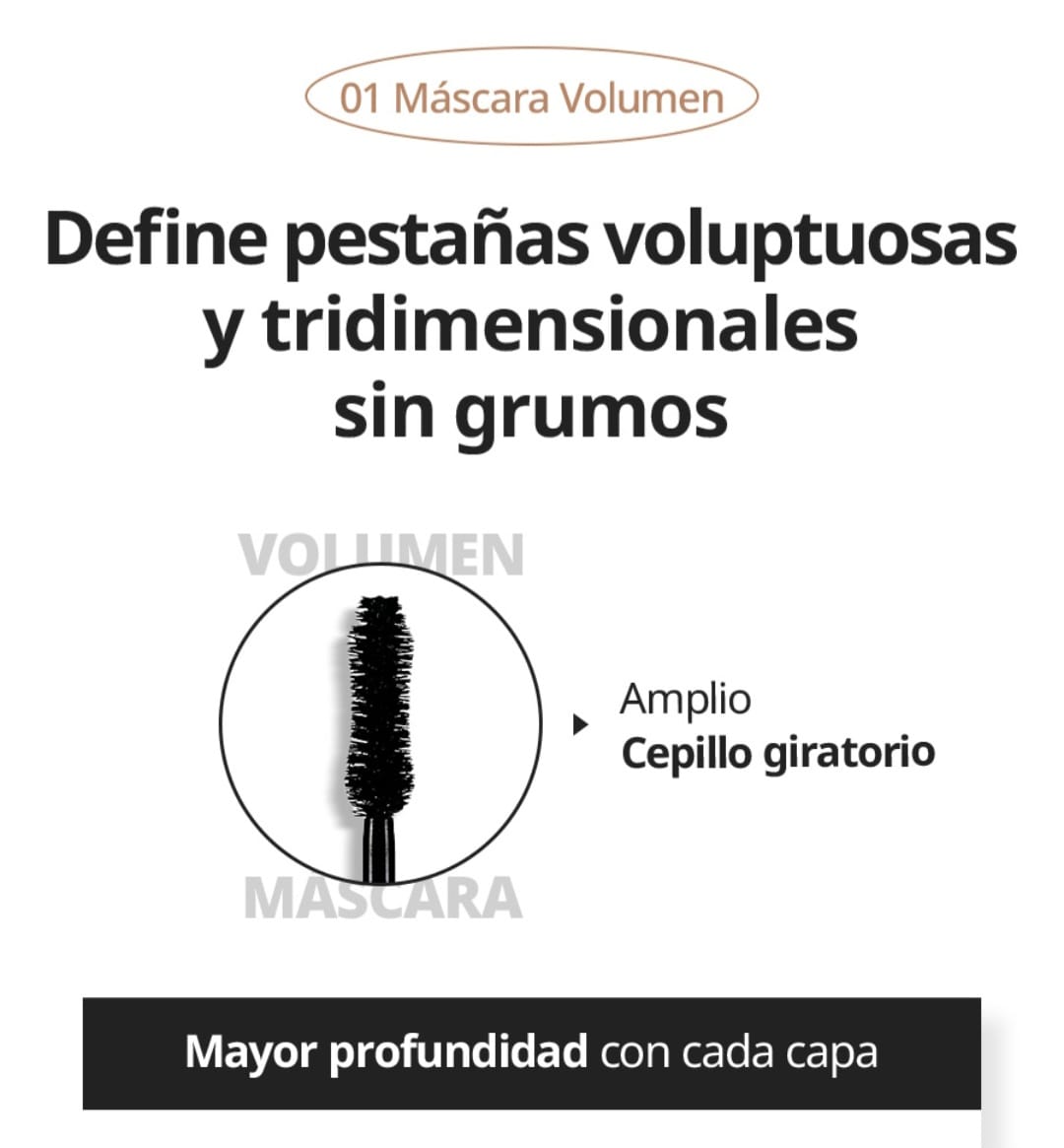 Mascara pestañas volumen black Adelica