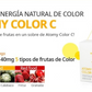 Vitamina C un suplemento con un delicioso sabor a cítricos que nos aporta un chute de energia.